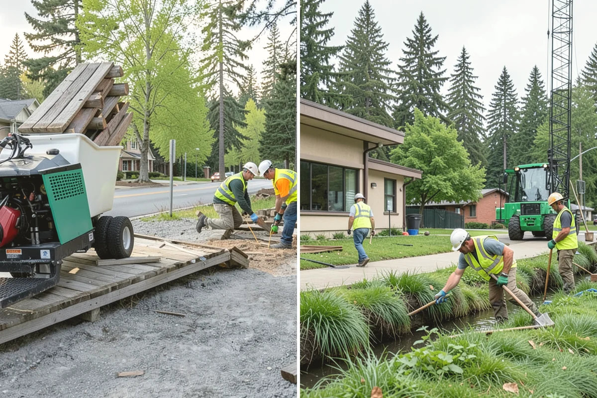 Roadside Spraying in Tacoma, Pierce County, WA - Survey the route and flag guardrail, sign, and drainage priority segments