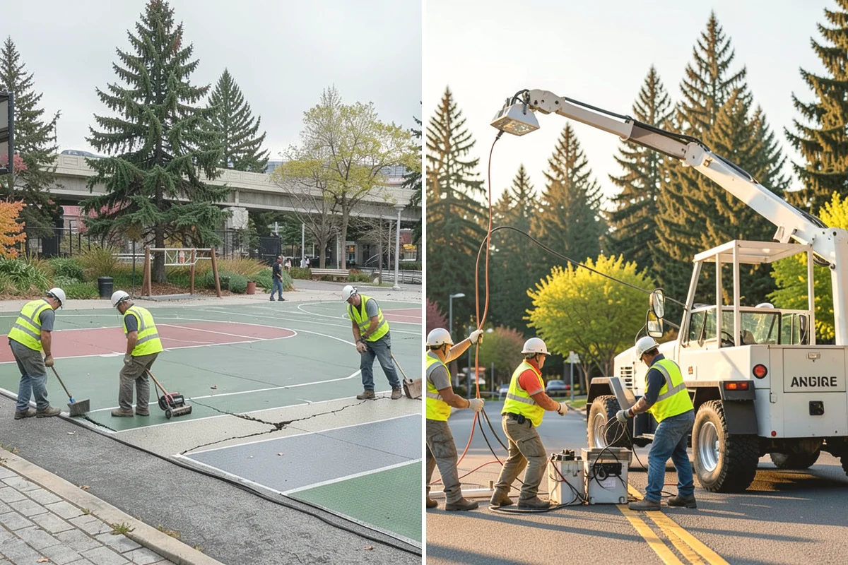 Roadside Spraying in Tukwila, King County, WA - Survey the route and flag guardrail, sign, and drainage priority segments