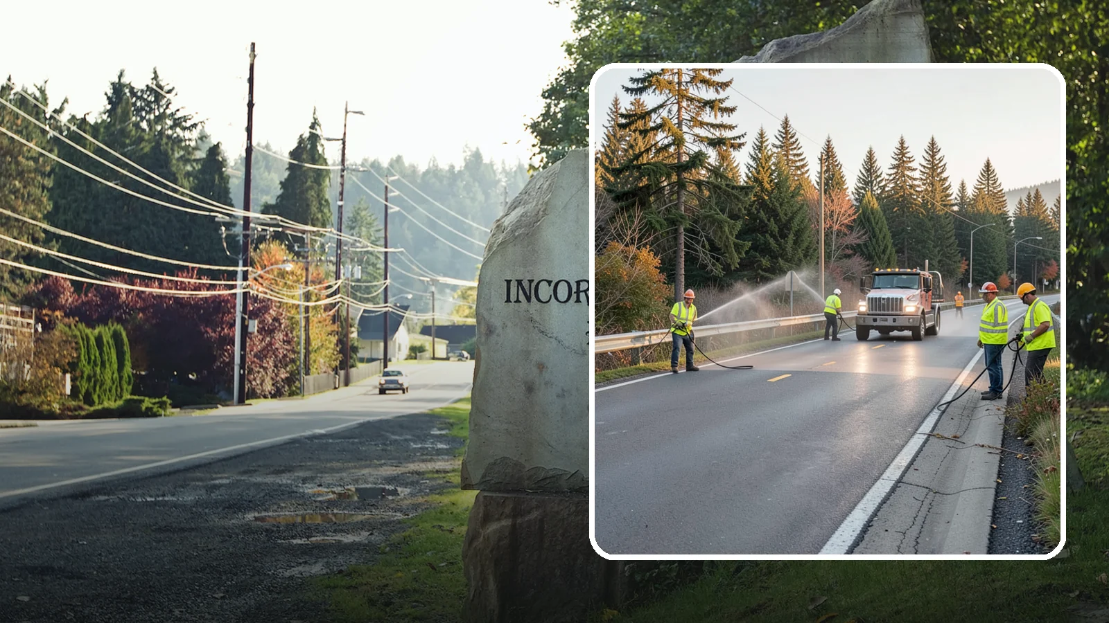 Roadside Spraying in Wilkeson, Pierce County, WA - Vegetation suppression along road shoulders, guardrails, and rights-of-way to preserve sight lines and drainage function.
