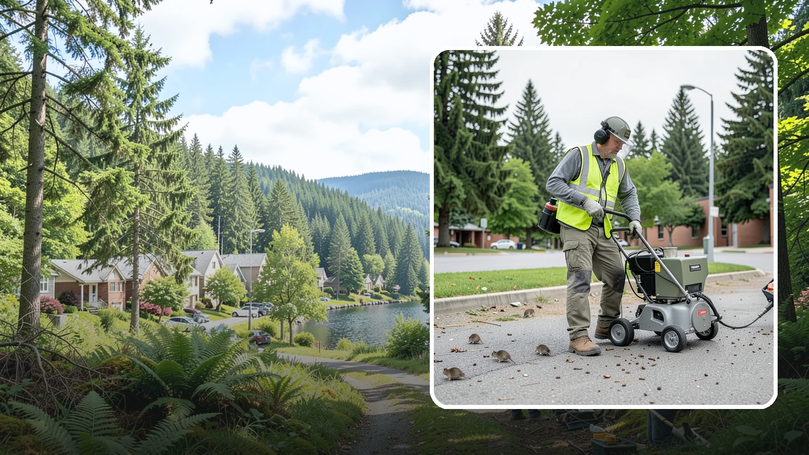 Rodent Abatement in Lake Forest Park, King County, WA - Integrated rodent abatement that controls rat and mouse populations at public facilities and grounds.