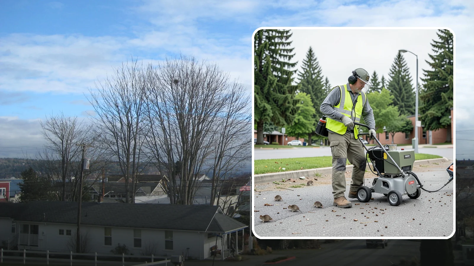 Rodent Abatement in Langley, Island County, WA - Integrated rodent abatement that controls rat and mouse populations at public facilities and grounds.