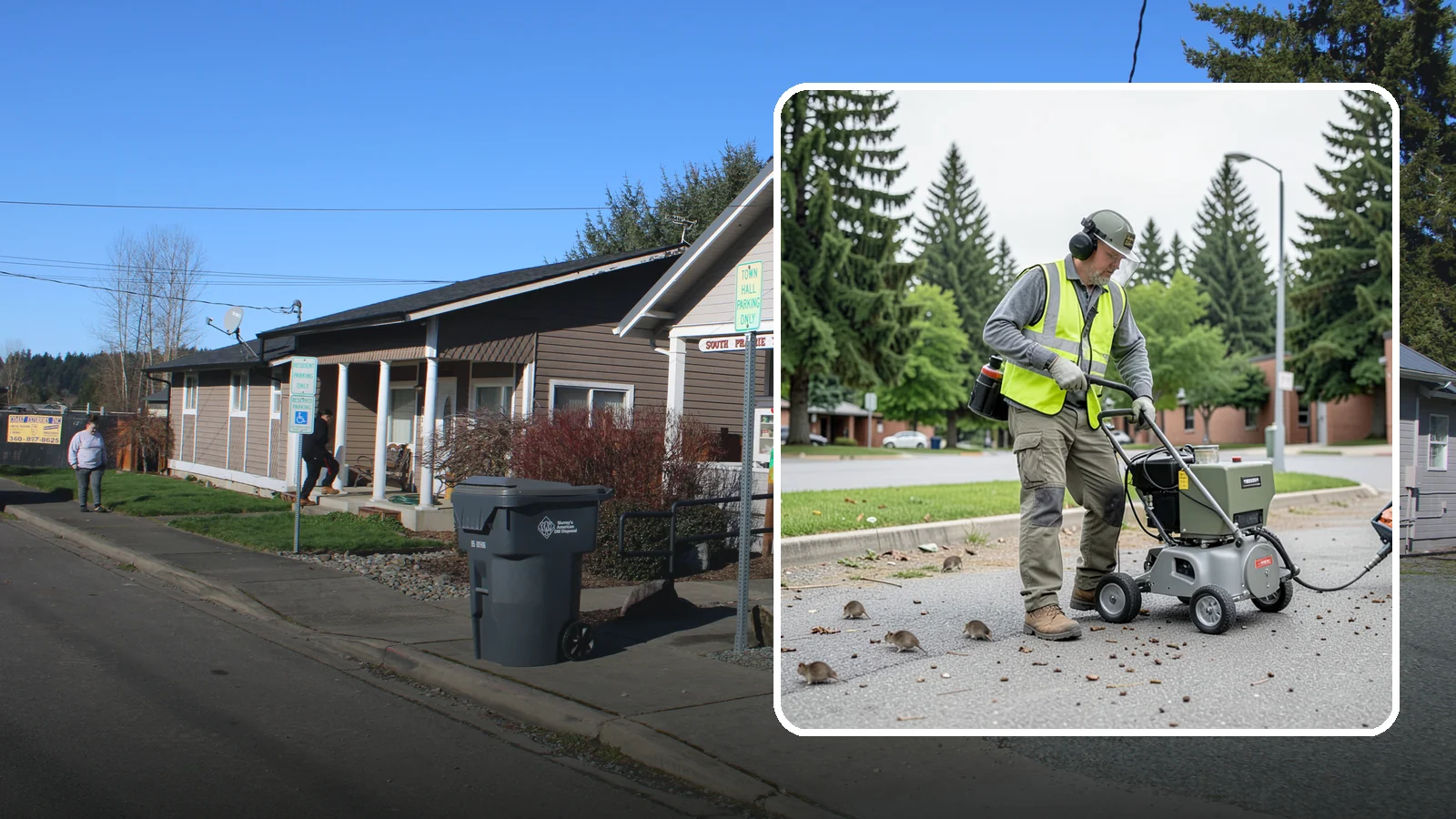 Rodent Abatement in South Prairie, Pierce County, WA - Integrated rodent abatement that controls rat and mouse populations at public facilities and grounds.