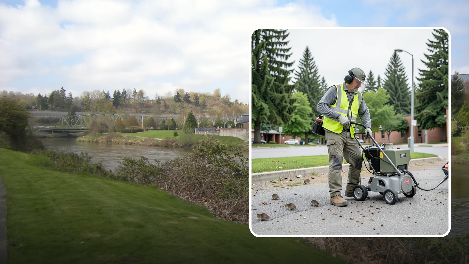 Rodent Abatement in Tukwila, King County, WA - Integrated rodent abatement that controls rat and mouse populations at public facilities and grounds.