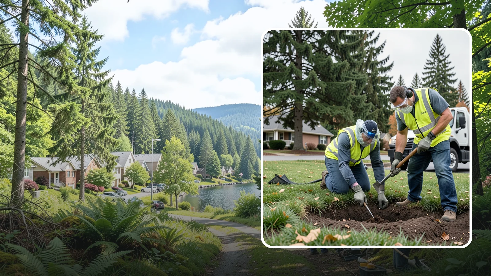 Rodent Burrow Treatment in Lake Forest Park, King County, WA - Targeted burrow treatment that controls ground-dwelling rodents undermining public turf and structures.
