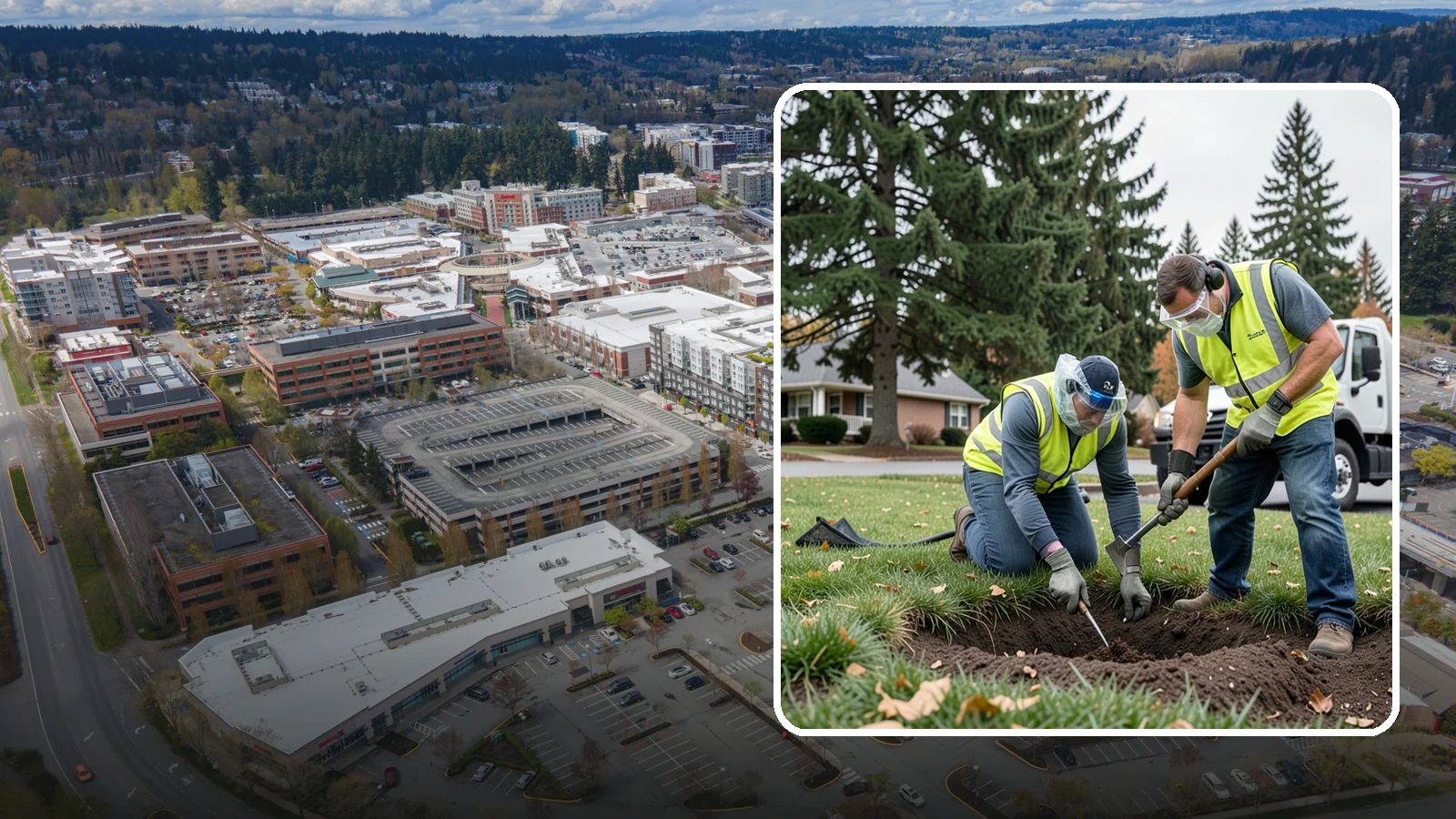 Rodent Burrow Treatment in Redmond, King County, WA - Targeted burrow treatment that controls ground-dwelling rodents undermining public turf and structures.