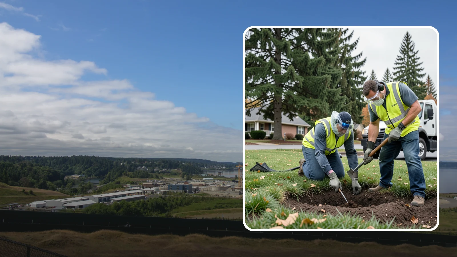 Rodent Burrow Treatment in University Place, Pierce County, WA - Targeted burrow treatment that controls ground-dwelling rodents undermining public turf and structures.