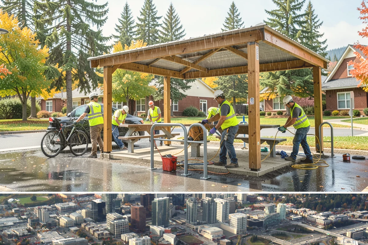 Roof Cleaning in Bellevue, King County, WA - Moss treatment is most effective in fall and winter, with debris clearing valuable before the wet season.