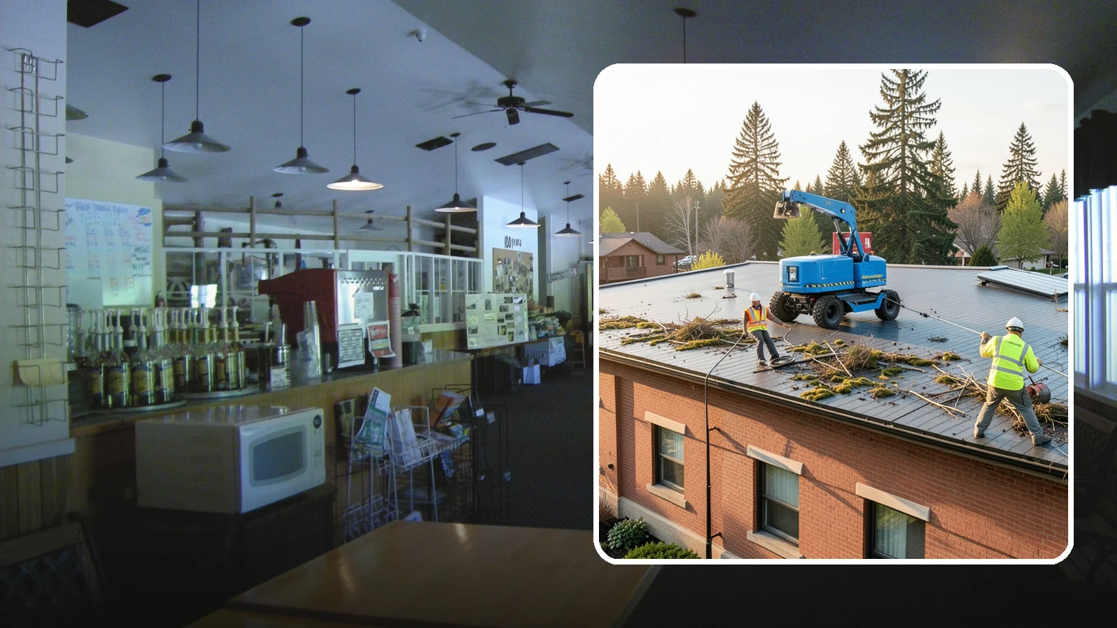 Roof Cleaning in Black Diamond, King County, WA - Safe roof cleaning that removes moss and debris to protect public building roofs.