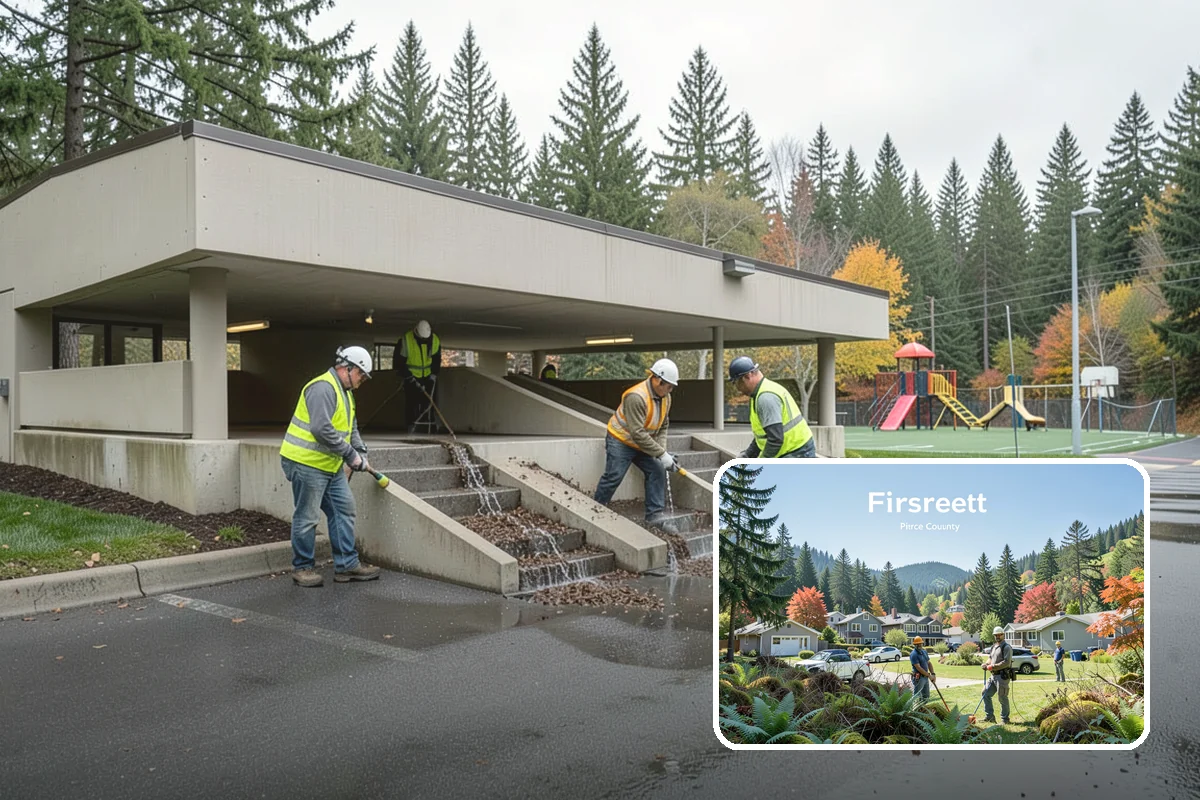 Roof Cleaning in Fircrest, Pierce County, WA - Removes moss and debris that damage roofing