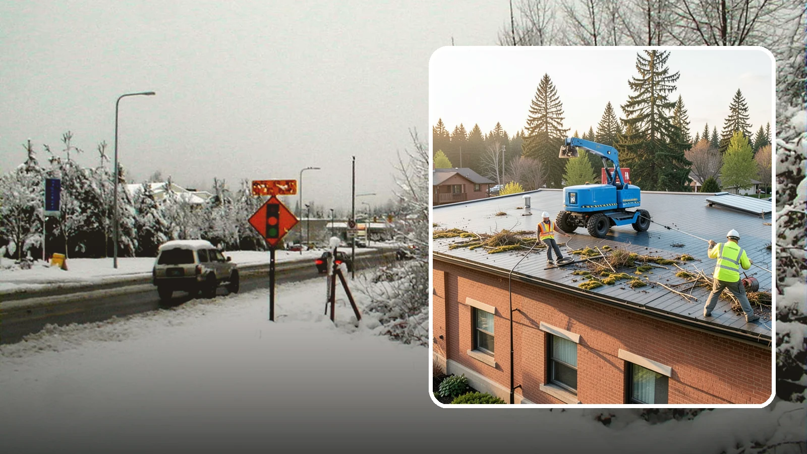 Roof Cleaning in Newcastle, King County, WA - Safe roof cleaning that removes moss and debris to protect public building roofs.