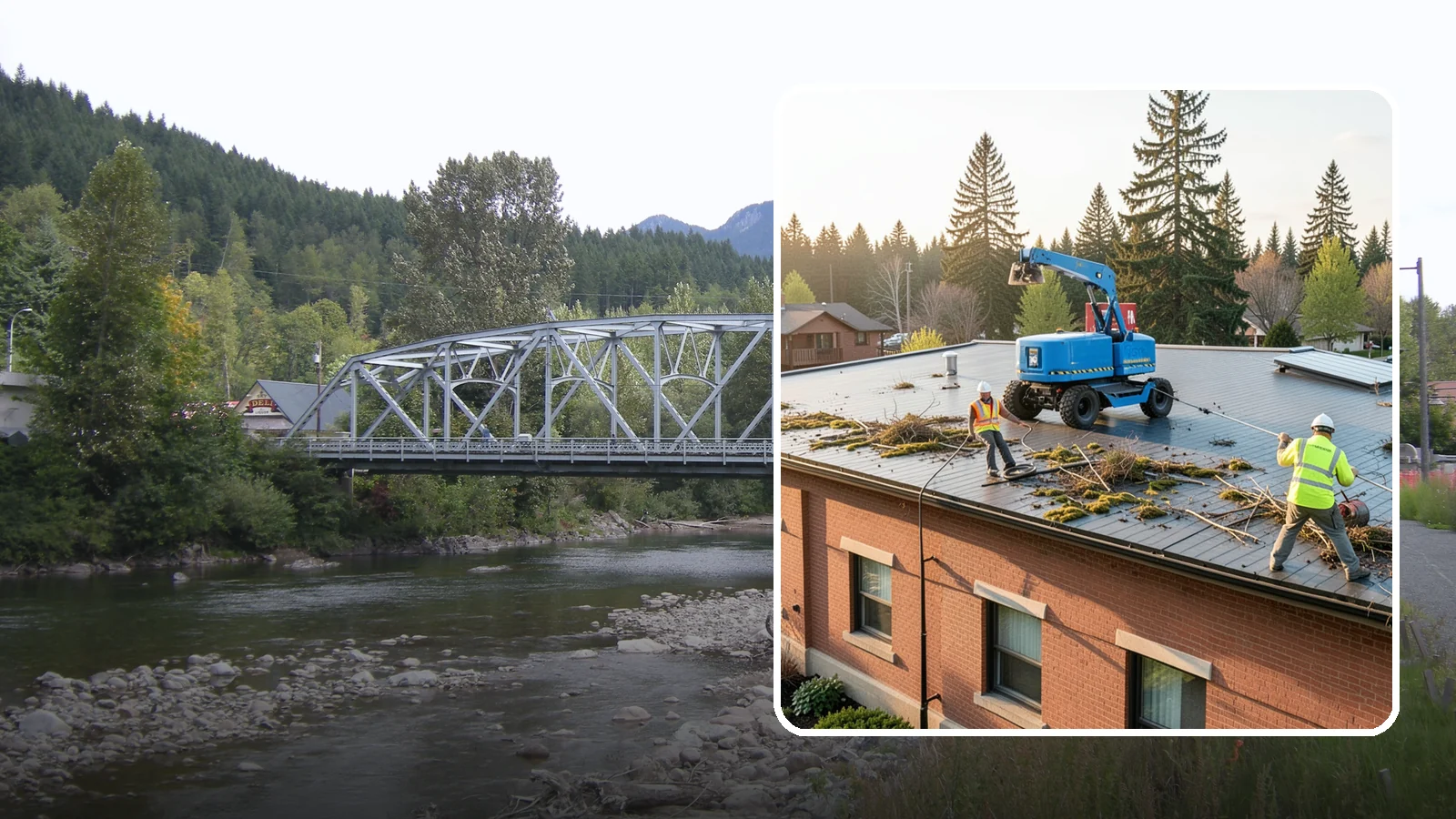 Roof Cleaning in Skykomish, King County, WA - Safe roof cleaning that removes moss and debris to protect public building roofs.