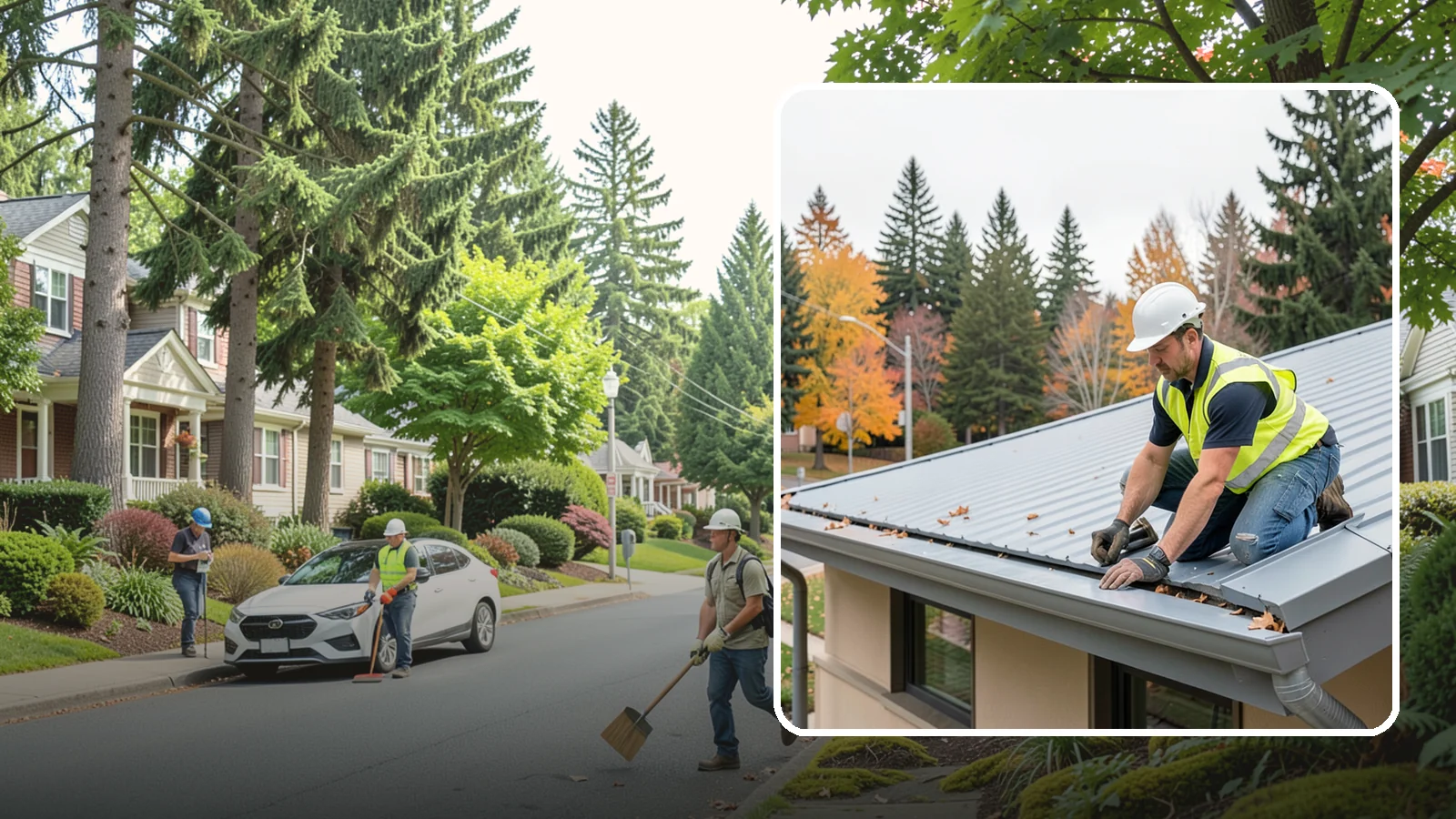 Roof Drain Maintenance in Beaux Arts Village, King County, WA - Roof drain and downspout maintenance that protects public building roofs from ponding and water damage.