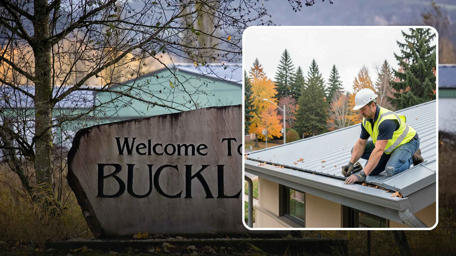 Roof Drain Maintenance in Buckley, Pierce County, WA - Roof drain and downspout maintenance that protects public building roofs from ponding and water damage.