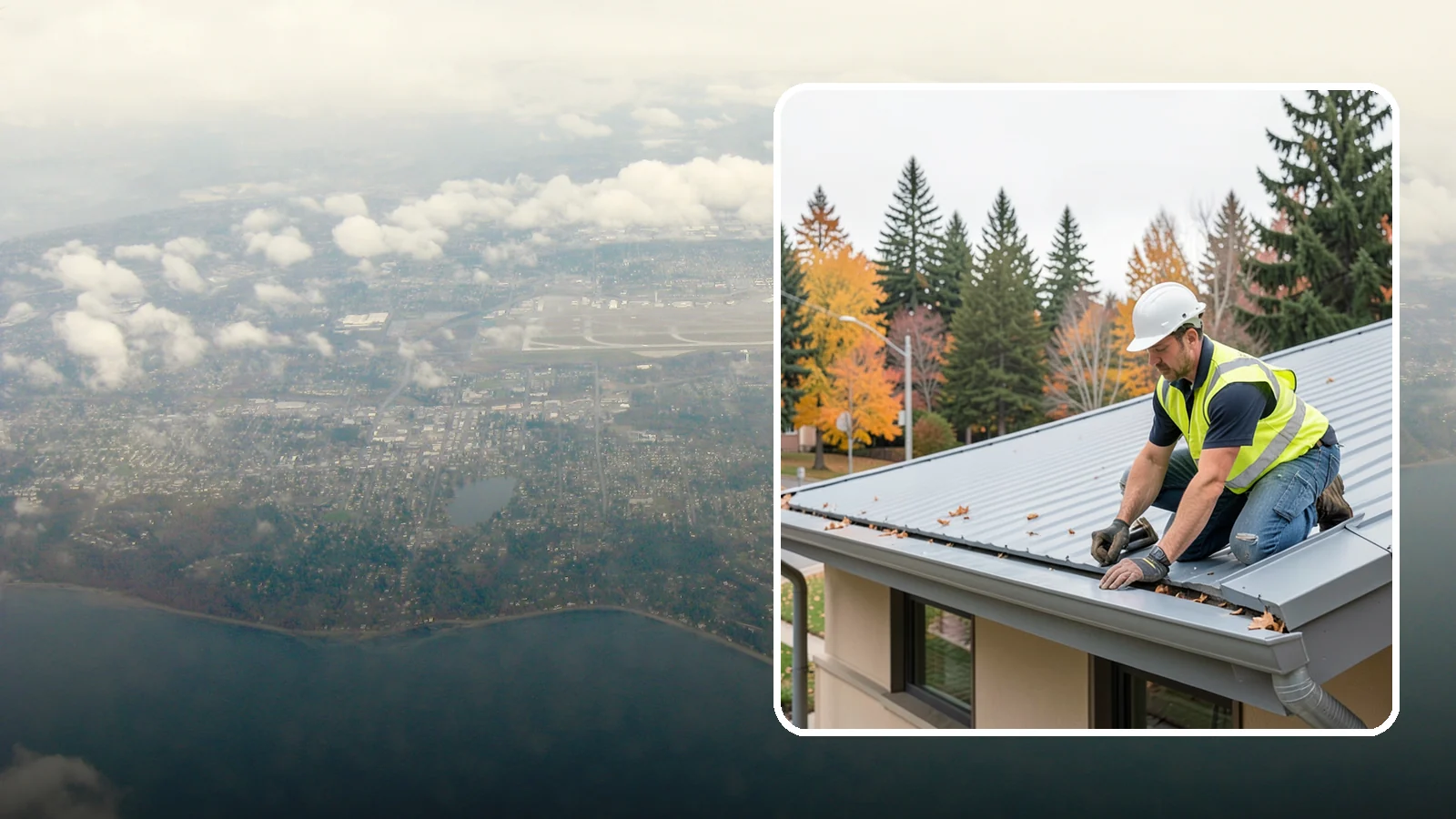 Roof Drain Maintenance in Burien, King County, WA - Roof drain and downspout maintenance that protects public building roofs from ponding and water damage.