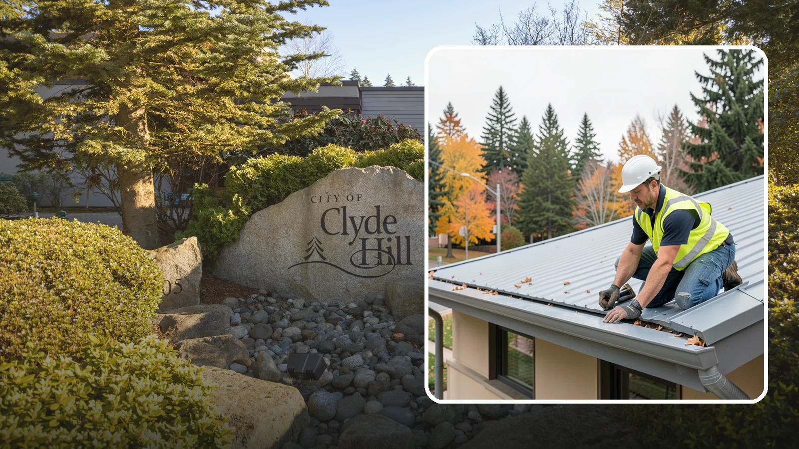 Roof Drain Maintenance in Clyde Hill, King County, WA - Roof drain and downspout maintenance that protects public building roofs from ponding and water damage.