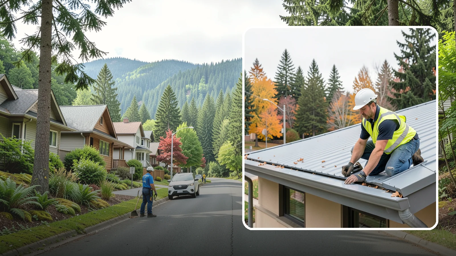 Roof Drain Maintenance in Darrington, Snohomish County, WA - Roof drain and downspout maintenance that protects public building roofs from ponding and water damage.