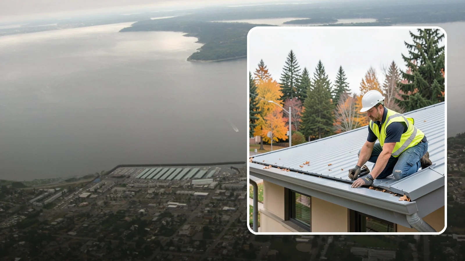 Roof Drain Maintenance in Des Moines, King County, WA - Roof drain and downspout maintenance that protects public building roofs from ponding and water damage.