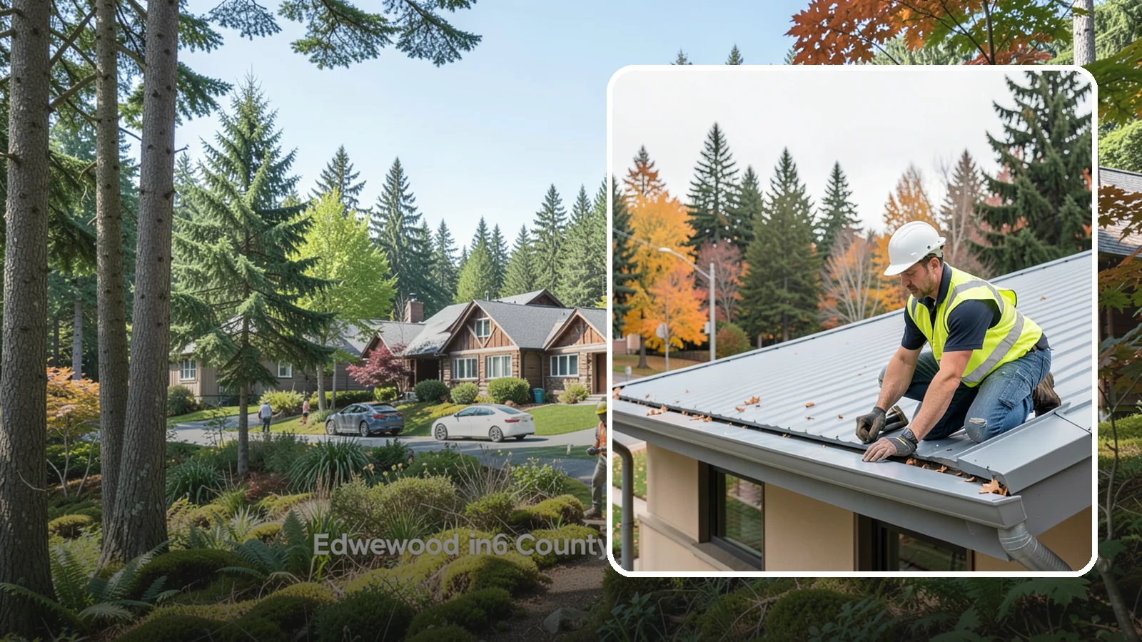 Roof Drain Maintenance in Edgewood, Pierce County, WA - Roof drain and downspout maintenance that protects public building roofs from ponding and water damage.