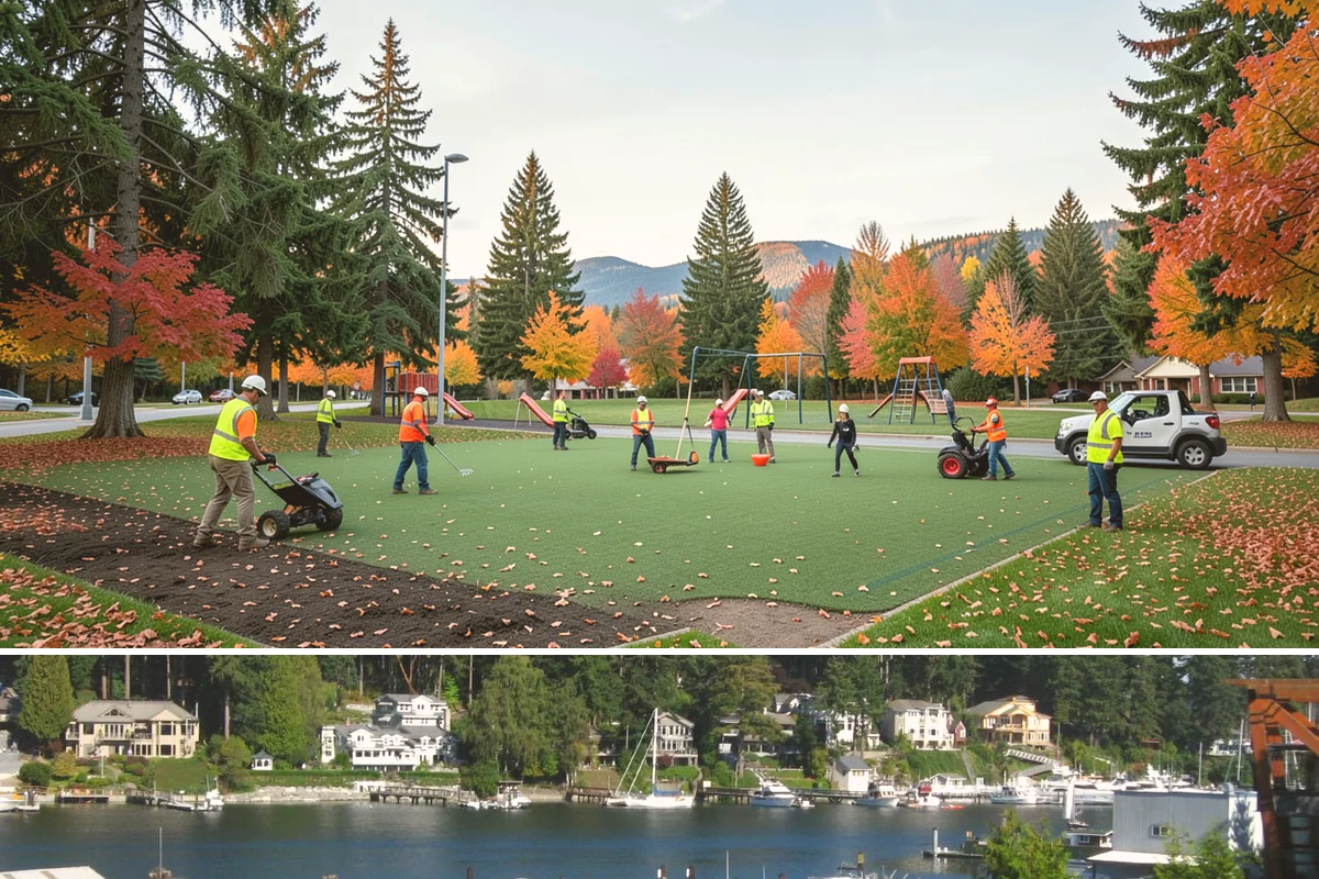 Roof Drain Maintenance in Gig Harbor, Pierce County, WA - Fall service before sustained rains clears accumulated debris ahead of peak roof runoff.