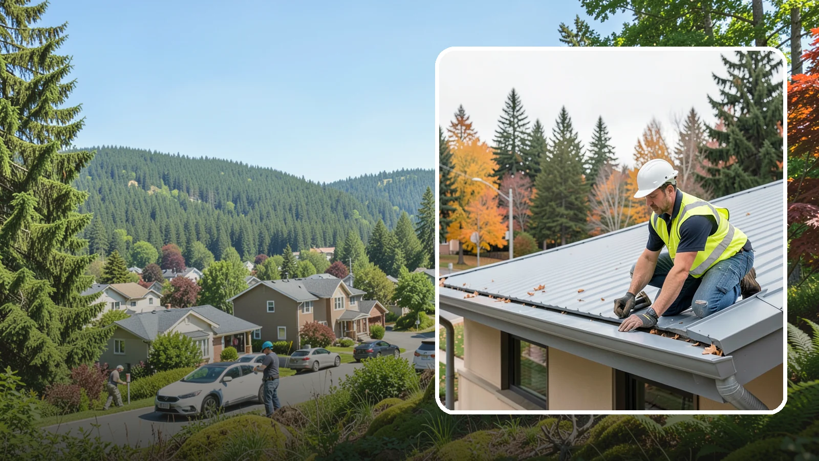 Roof Drain Maintenance in Index, Snohomish County, WA - Roof drain and downspout maintenance that protects public building roofs from ponding and water damage.