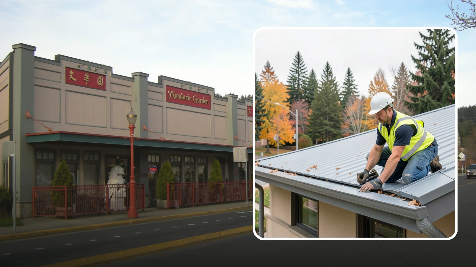 Roof Drain Maintenance in Issaquah, King County, WA - Roof drain and downspout maintenance that protects public building roofs from ponding and water damage.
