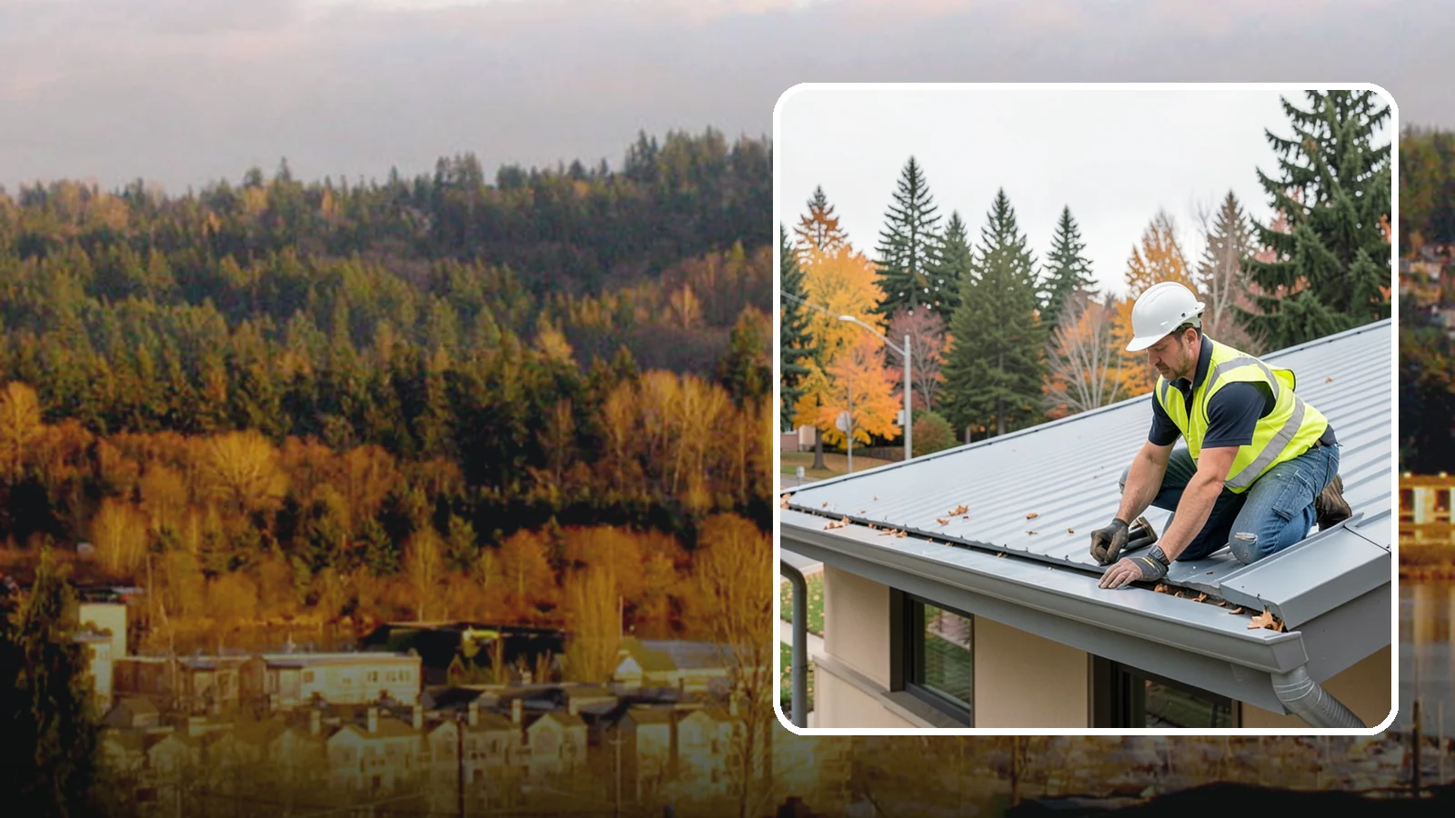 Roof Drain Maintenance in Kenmore, King County, WA - Roof drain and downspout maintenance that protects public building roofs from ponding and water damage.