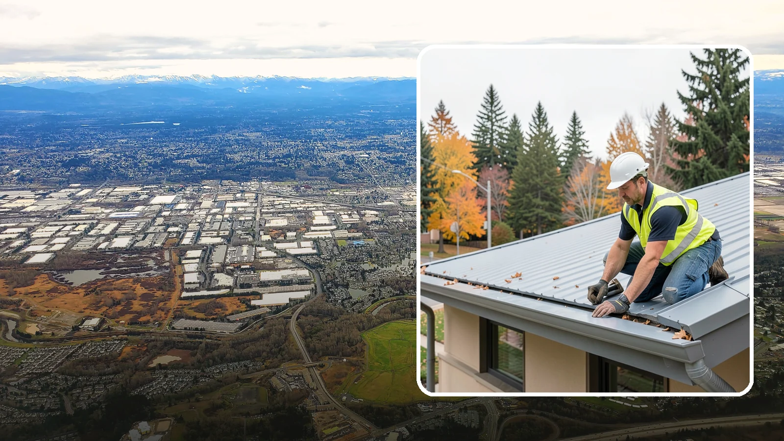 Roof Drain Maintenance in Kent, King County, WA - Roof drain and downspout maintenance that protects public building roofs from ponding and water damage.