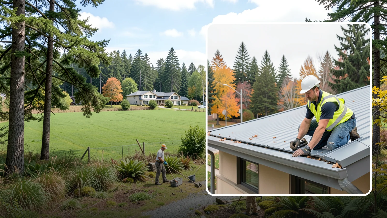 Roof Drain Maintenance in Lyman, Skagit County, WA - Roof drain and downspout maintenance that protects public building roofs from ponding and water damage.
