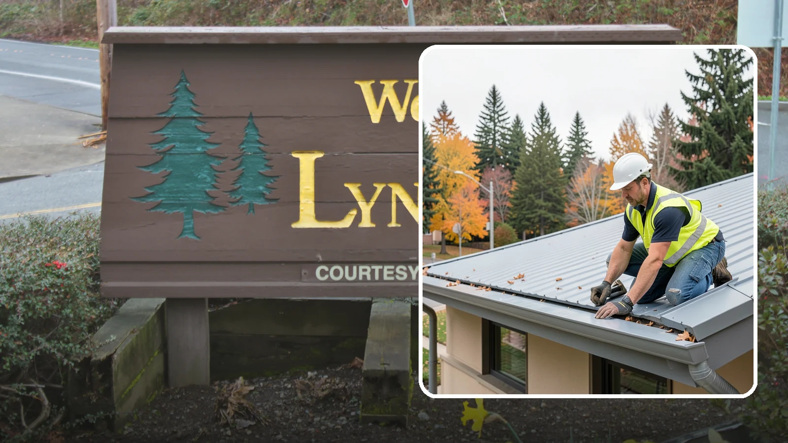 Roof Drain Maintenance in Lynnwood, Snohomish County, WA - Roof drain and downspout maintenance that protects public building roofs from ponding and water damage.