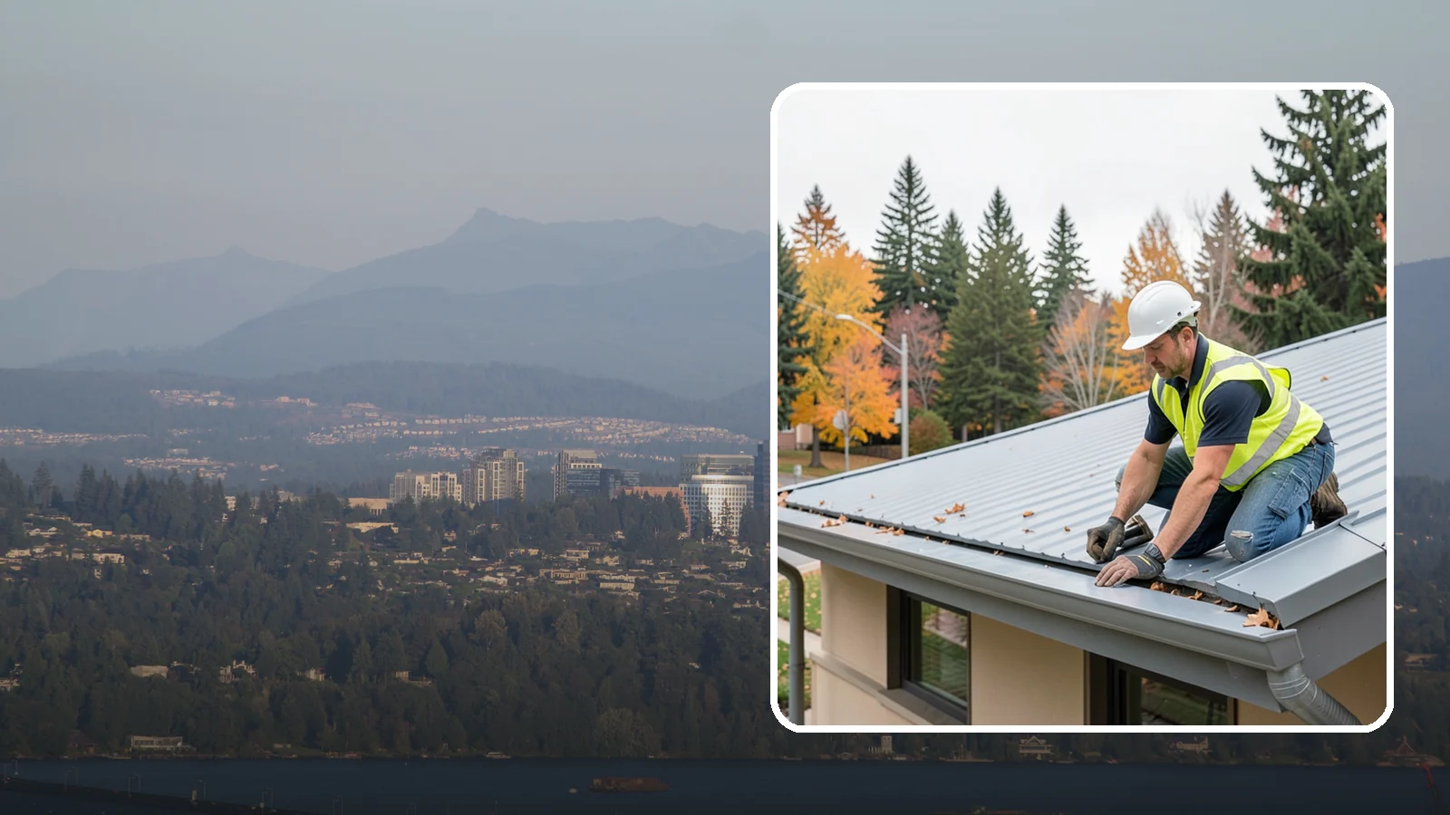 Roof Drain Maintenance in Medina, King County, WA - Roof drain and downspout maintenance that protects public building roofs from ponding and water damage.