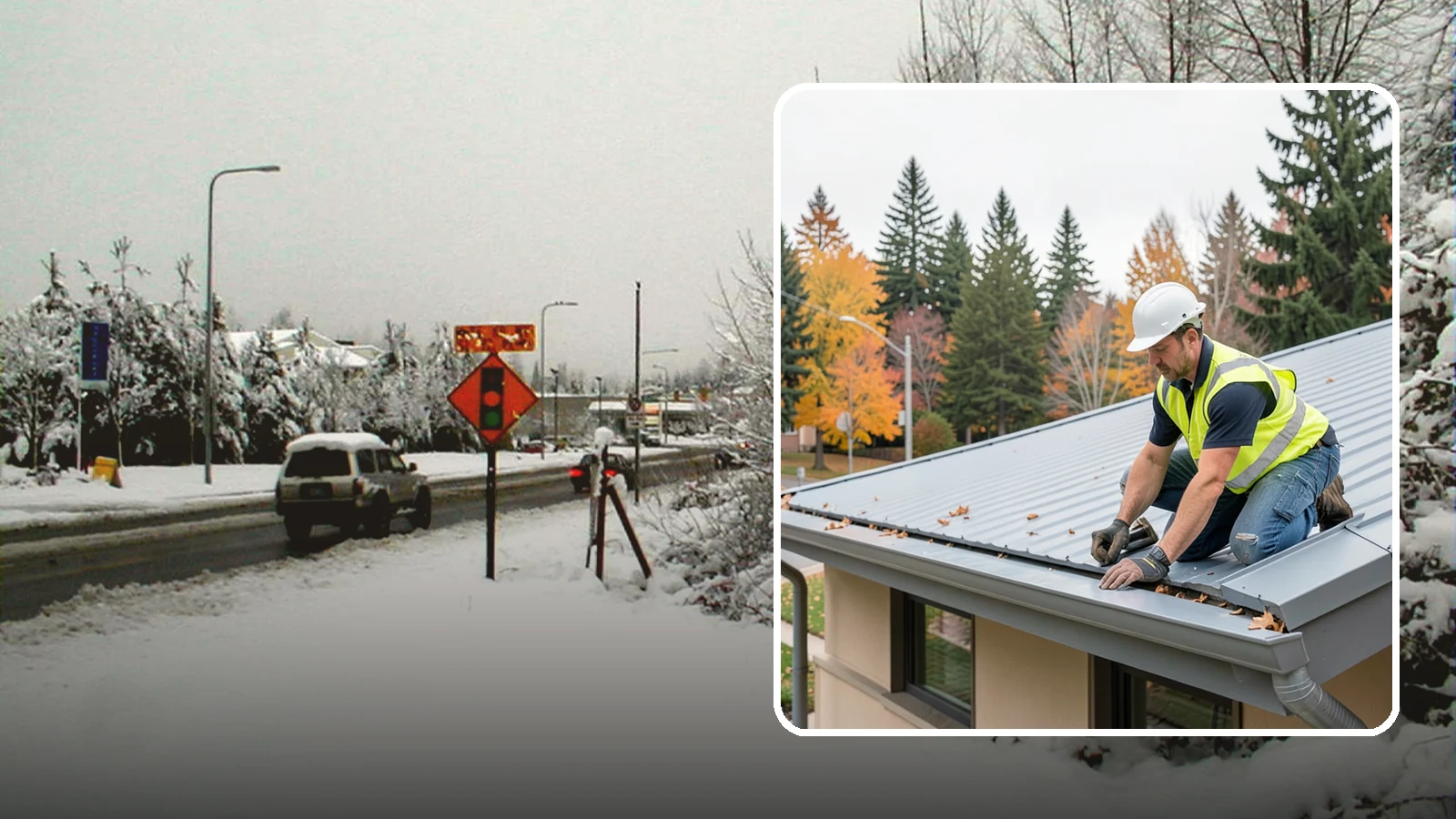 Roof Drain Maintenance in Newcastle, King County, WA - Roof drain and downspout maintenance that protects public building roofs from ponding and water damage.
