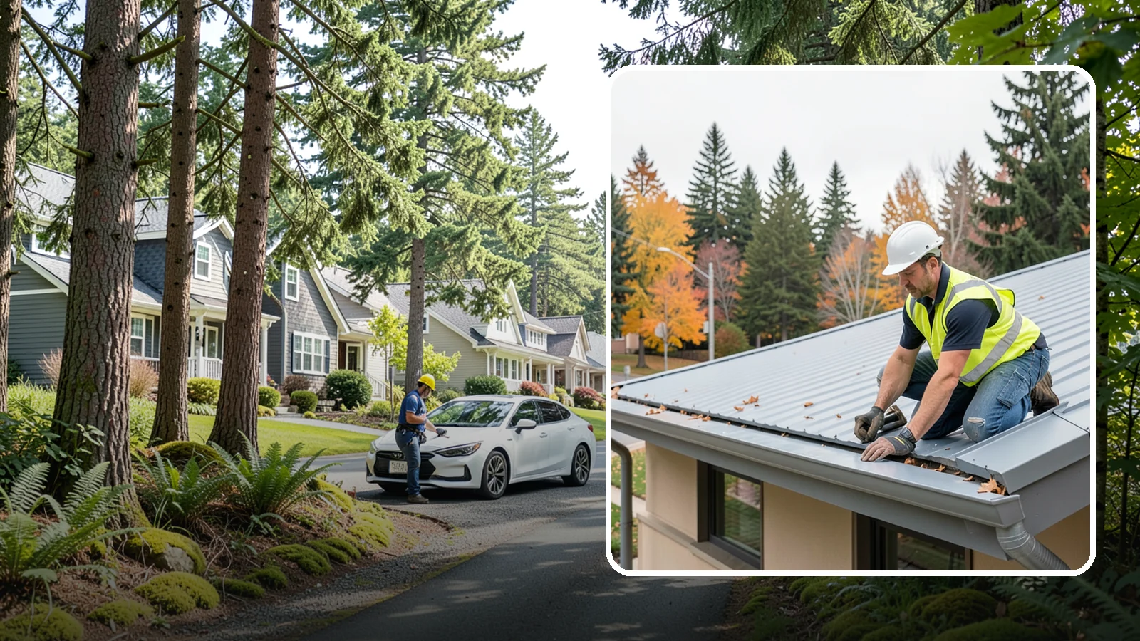 Roof Drain Maintenance in Normandy Park, King County, WA - Roof drain and downspout maintenance that protects public building roofs from ponding and water damage.