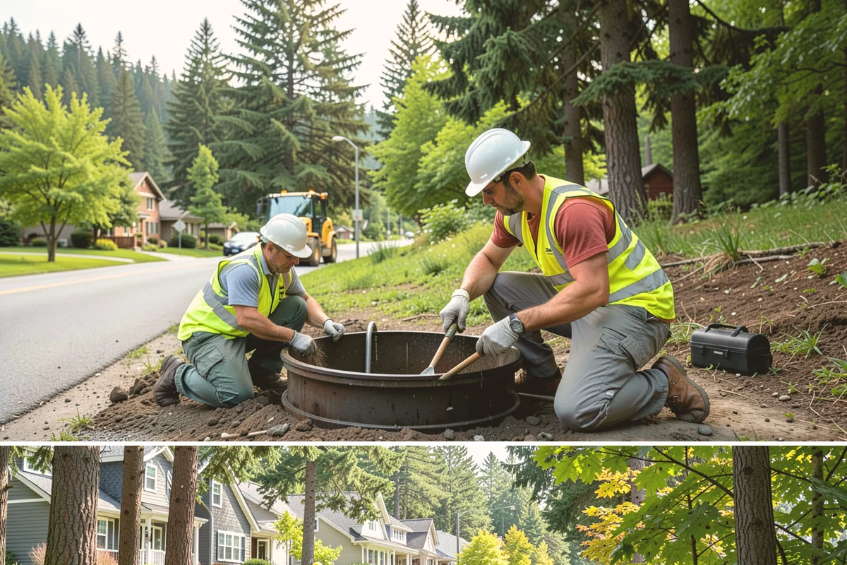 Roof Drain Maintenance in Normandy Park, King County, WA - Fall service before sustained rains clears accumulated debris ahead of peak roof runoff.
