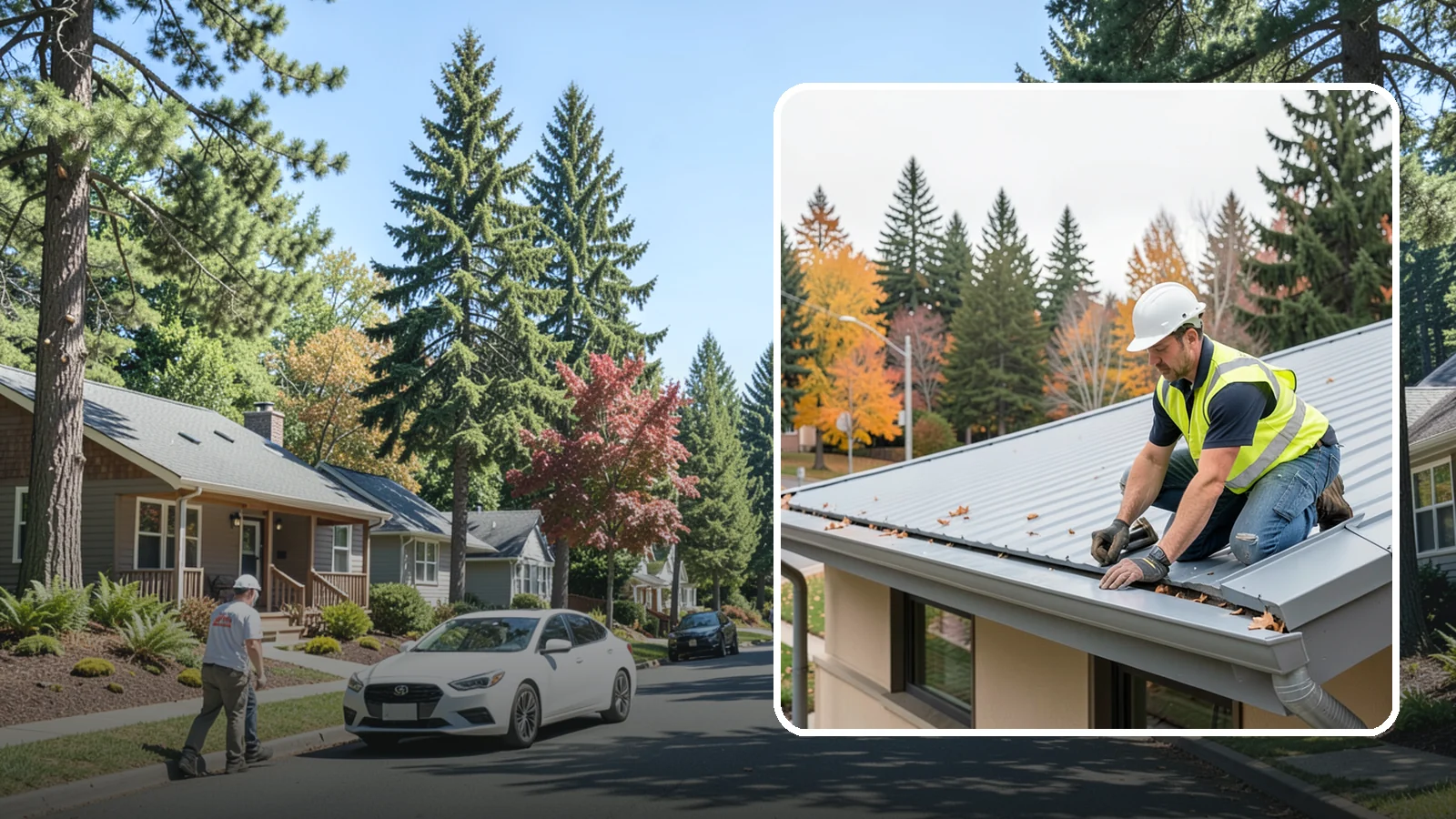 Roof Drain Maintenance in Orting, Pierce County, WA - Roof drain and downspout maintenance that protects public building roofs from ponding and water damage.