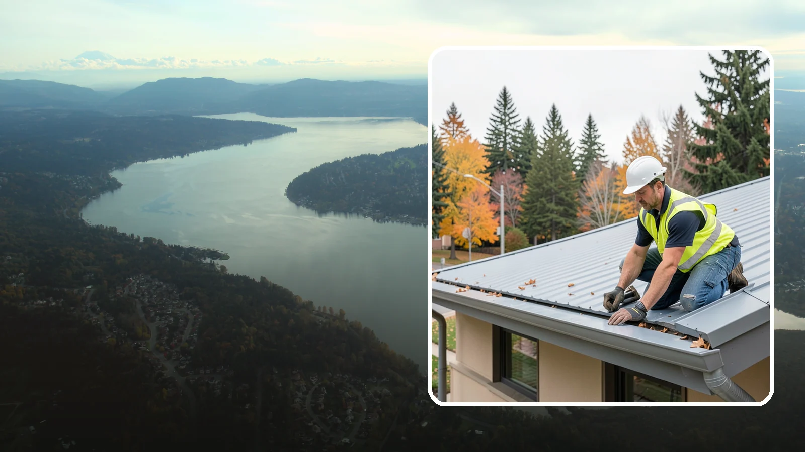 Roof Drain Maintenance in Sammamish, King County, WA - Roof drain and downspout maintenance that protects public building roofs from ponding and water damage.