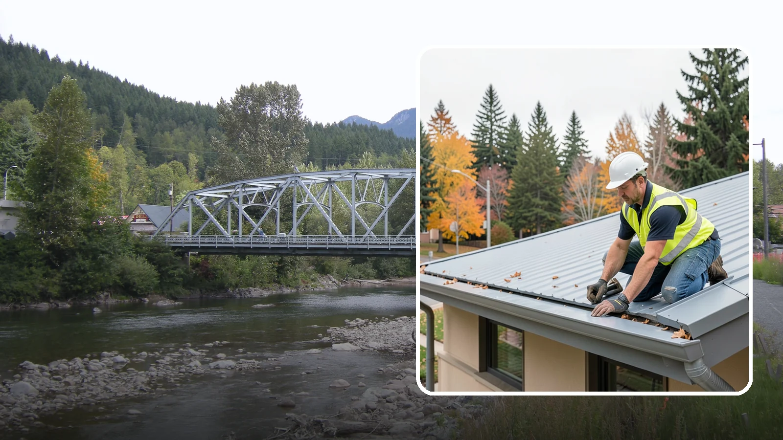 Roof Drain Maintenance in Skykomish, King County, WA - Roof drain and downspout maintenance that protects public building roofs from ponding and water damage.