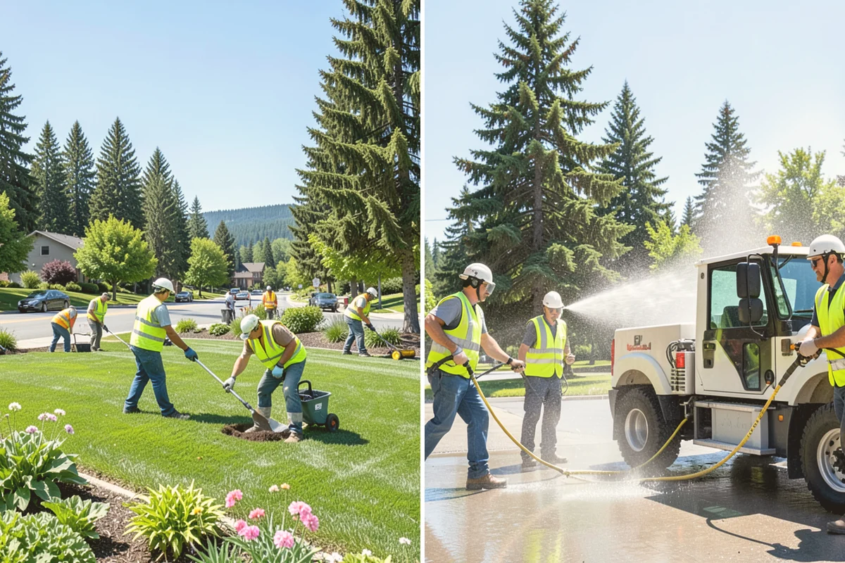 Root Pruning in Algona, King County, WA - Arborist evaluation of roots and tree-stability risk