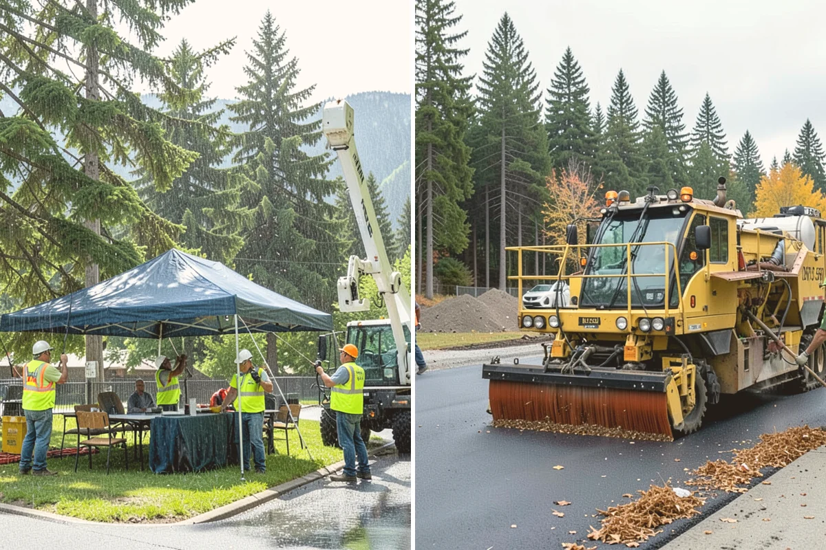 Root Pruning in Brier, Snohomish County, WA - Arborist evaluation of roots and tree-stability risk