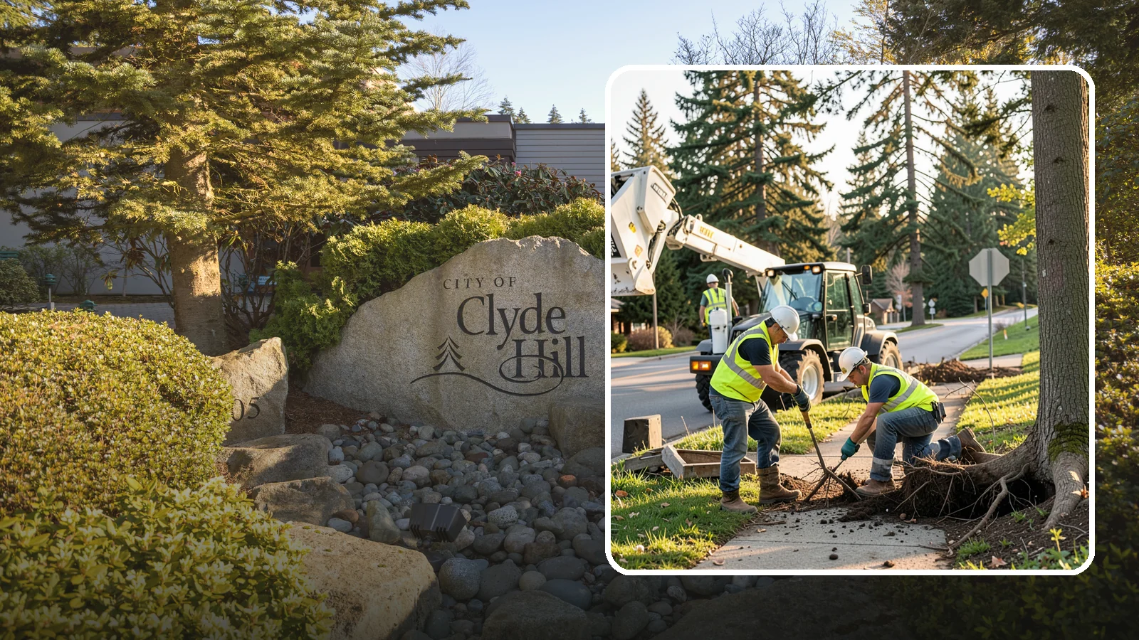 Root Pruning in Clyde Hill, King County, WA - Controlled pruning of tree roots that damage sidewalks, utilities, or foundations, performed to preserve tree stability and...