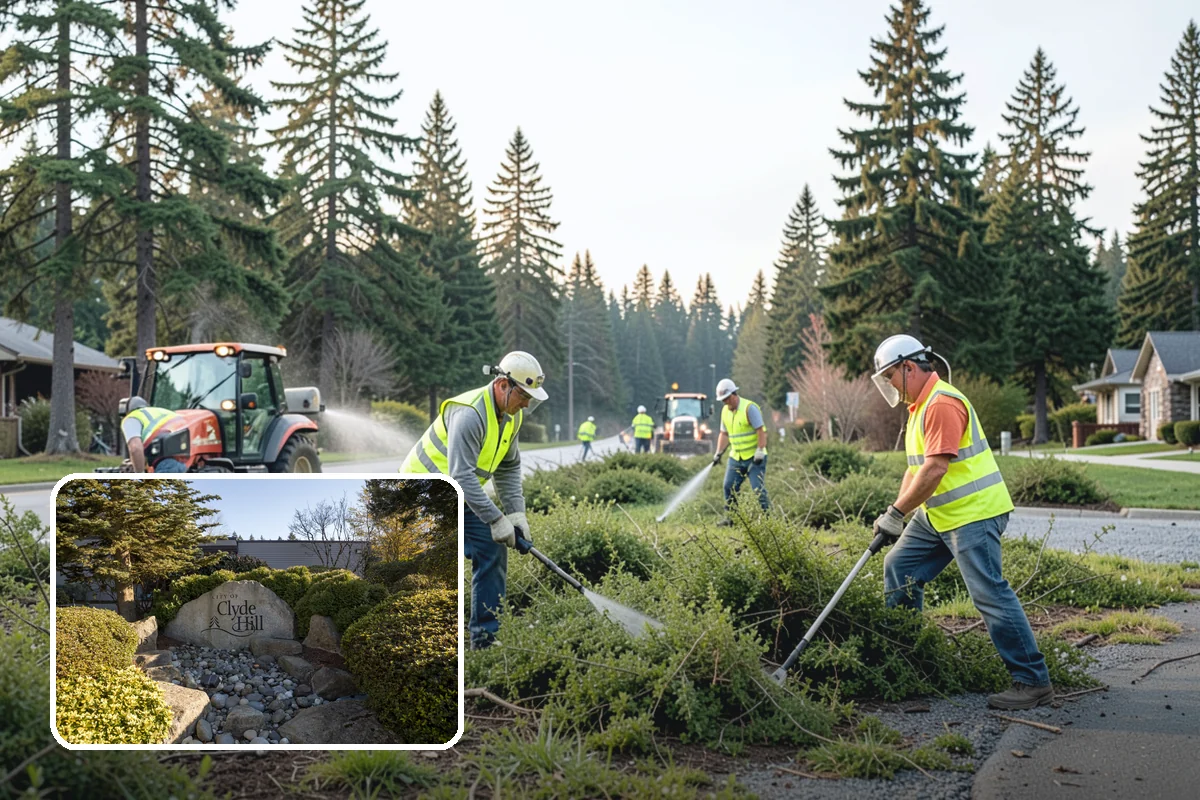Root Pruning in Clyde Hill, King County, WA - Resolves sidewalk and utility conflicts without needless removal