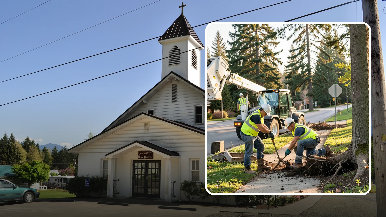 Root Pruning in Concrete, Skagit County, WA - Controlled pruning of tree roots that damage sidewalks, utilities, or foundations, performed to preserve tree stability and...