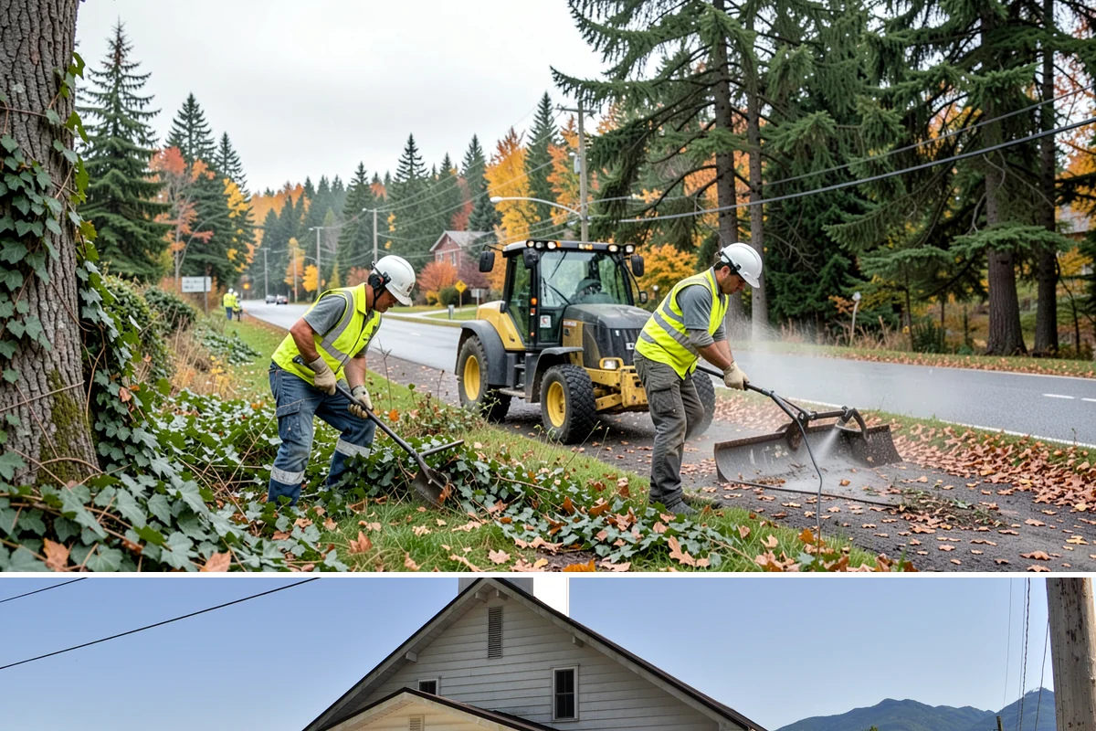 Root Pruning in Concrete, Skagit County, WA - Root pruning is best performed in the dormant season to reduce stress on the tree, ideally paired with scheduled sidewalk or...