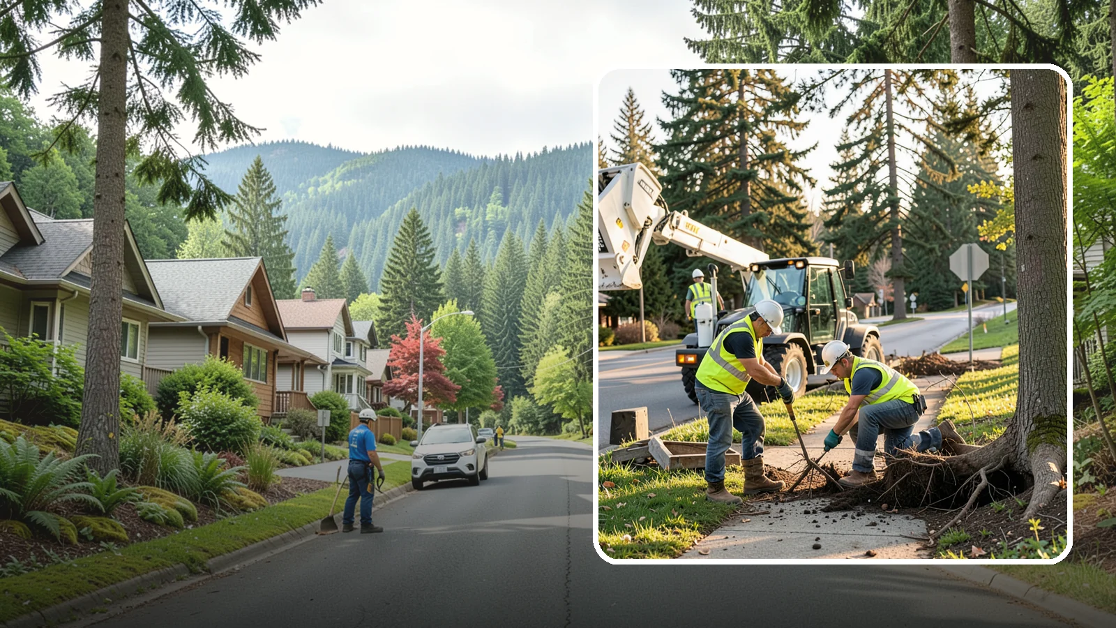 Root Pruning in Darrington, Snohomish County, WA - Controlled pruning of tree roots that damage sidewalks, utilities, or foundations, performed to preserve tree stability and...
