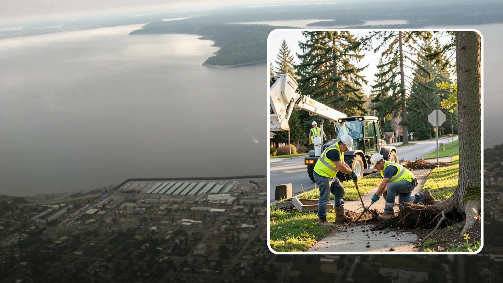 Root Pruning in Des Moines, King County, WA - Controlled pruning of tree roots that damage sidewalks, utilities, or foundations, performed to preserve tree stability and...