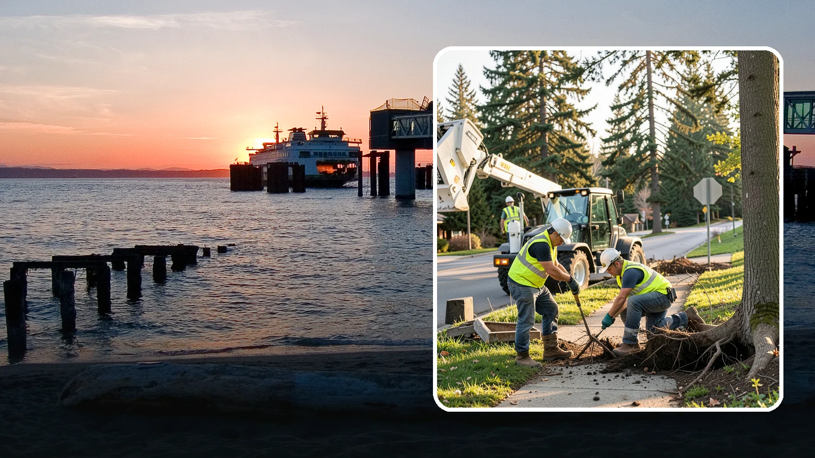 Root Pruning in Edmonds, Snohomish County, WA - Controlled pruning of tree roots that damage sidewalks, utilities, or foundations, performed to preserve tree stability and...