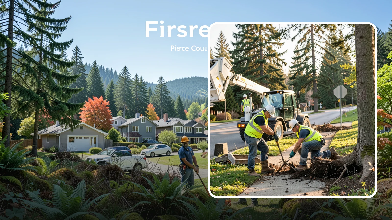 Root Pruning in Fircrest, Pierce County, WA - Controlled pruning of tree roots that damage sidewalks, utilities, or foundations, performed to preserve tree stability and...