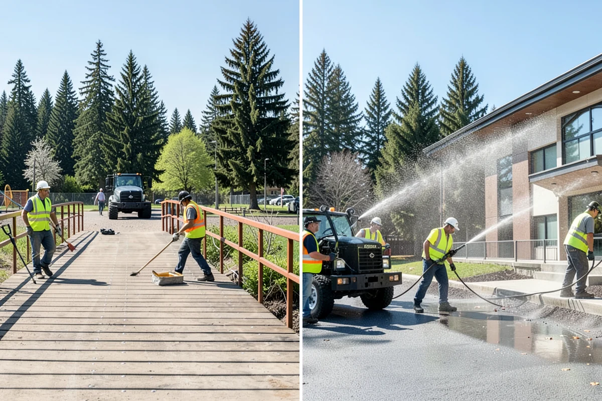 Root Pruning in Kenmore, King County, WA - Arborist evaluation of roots and tree-stability risk