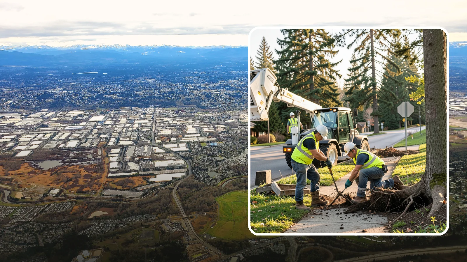 Root Pruning in Kent, King County, WA - Controlled pruning of tree roots that damage sidewalks, utilities, or foundations, performed to preserve tree stability and...
