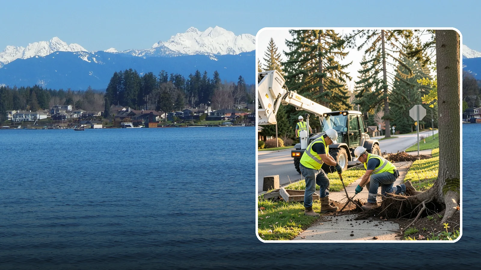 Root Pruning in Lake Stevens, Snohomish County, WA - Controlled pruning of tree roots that damage sidewalks, utilities, or foundations, performed to preserve tree stability and...