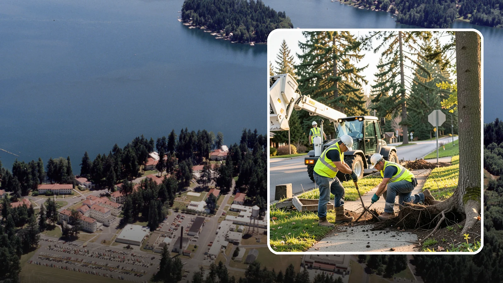 Root Pruning in Lakewood, Pierce County, WA - Controlled pruning of tree roots that damage sidewalks, utilities, or foundations, performed to preserve tree stability and...